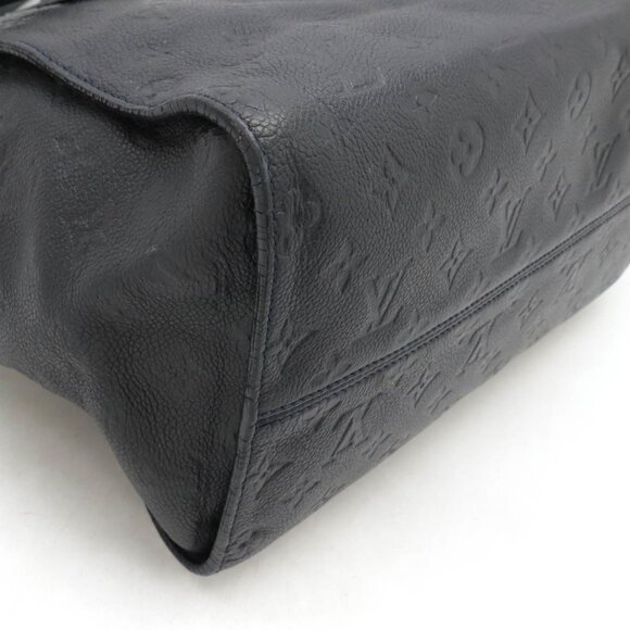 LOUIS VUITTON Navy Monogram Leather Tote Bag - Picture 4 of 9